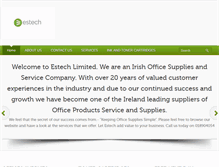Tablet Screenshot of estech.ie